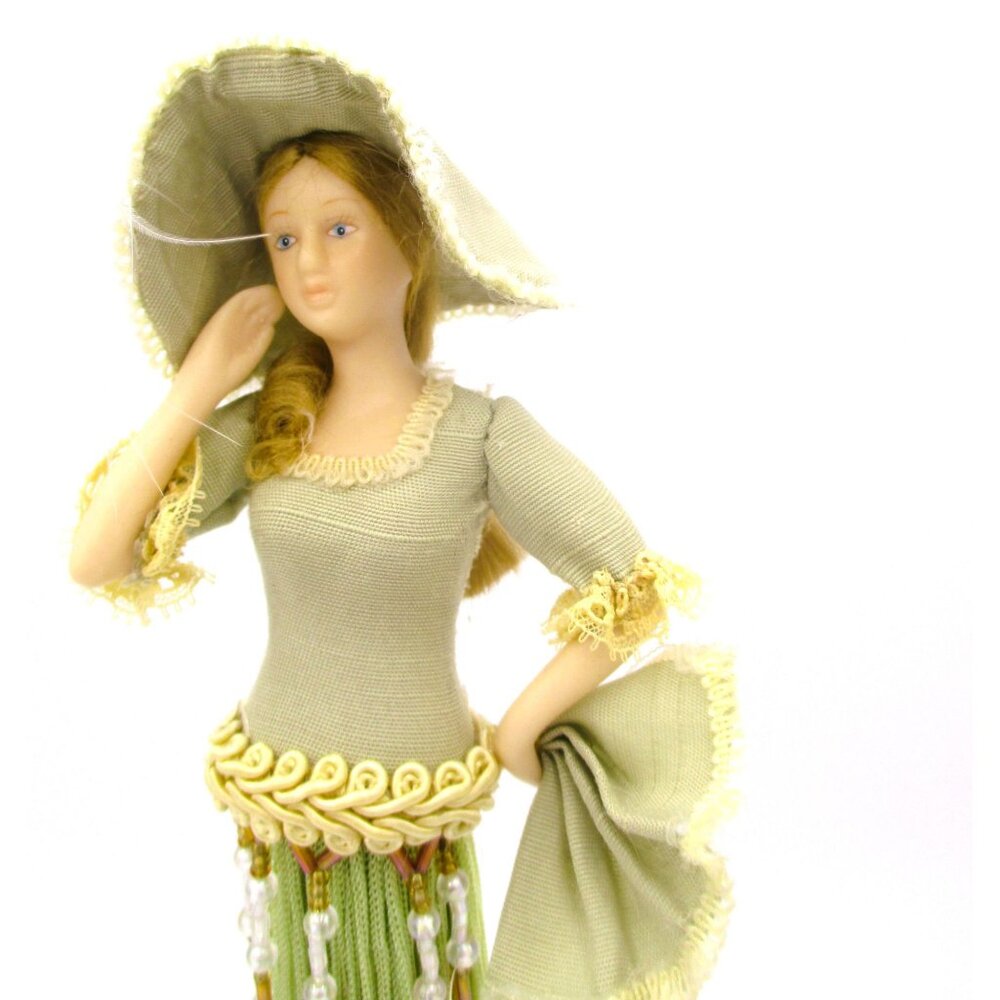 Hannah Putting On The Ritz Doll 11" With Beaded Fringe & Feather Hat    BD3